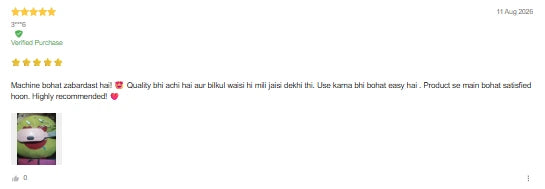 Customer review screenshot