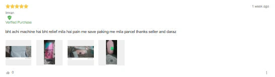 Customer review screenshot