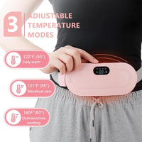 Period Cramp Relief Electric Heating Belt Massager