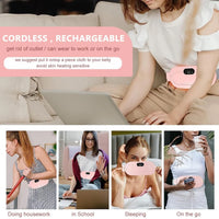 Period Cramp Relief Electric Heating Belt Massager