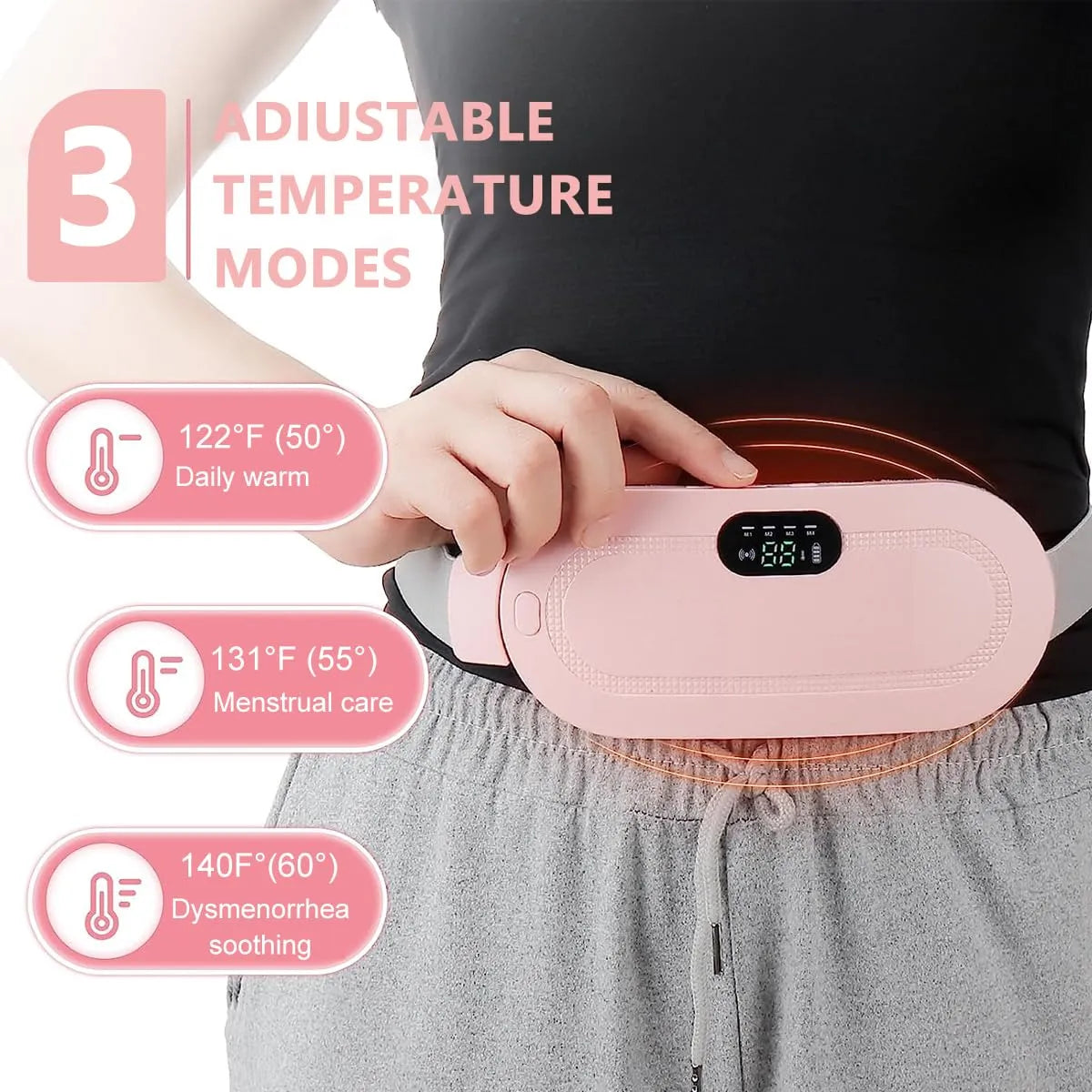 3 adjustable heat levels